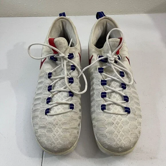 Nike KD 9 USA 843392-160 Men’s Size 13 White Red Blue Basketball Shoes No Box - Picture 8 of 15